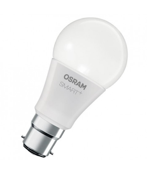 OSRAM Smart+ Ampoule LED Connectée - B22 Standard - Dimmable Couleurs - 10W (60W) - Pilotable via une passerelle Zigbee