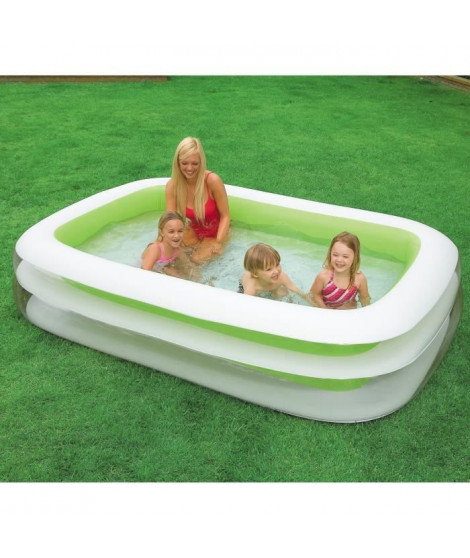 INTEX Piscine gonflable rectangulaire pour la famille - 2,62x1,75x0,56m