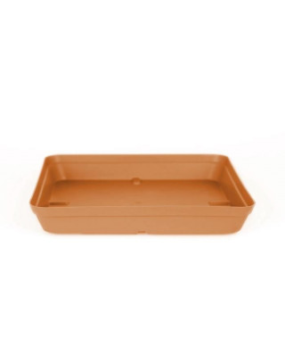 ARTEVASI Soucoupe Capri Carrée - 2,7 L - 28 x 28 x 4 cm - Terre cuite claire