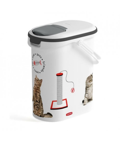 CURVER Verseuse a croquettes Love pets 4 Kg - Blanc - Pour chat