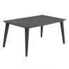 ALLIBERT JARDIN Table Lima 160 6 personnes - Design contemporain - Graphite