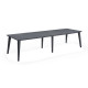 ALLIBERT JARDIN Table Lima 240 6-12 personnes avec allonge - Design contemporain - Graphite