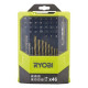 RYOBI Coffret mixte 46 accessoires