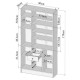 GALET Armoire de salle de bain L 90 cm - Blanc mat