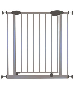 NIDALYS Barriere ROMEO Métal Portillon Sans perçage 73-81cm Gris