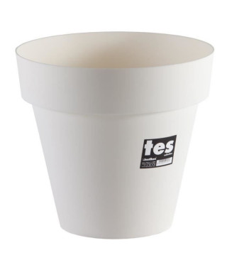 PLASTIKEN Pot de fleurs Tes - 32 cm - Blanc