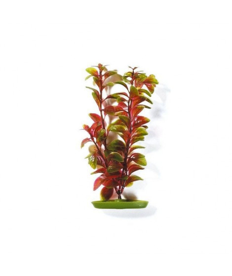AQUA Plantes artificielles Marina Red Ludwigia 20 cm - Plastiques - Vertes et rouges - Pour aquarium