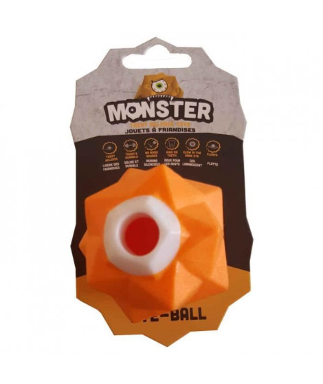 DEMAVIC Balle Monster petite taille - Orange - Pour chien