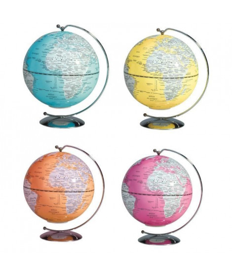 SIGN Mini globe lumineux suspendu Déco Ø 13 cm - 4 coloris assortis