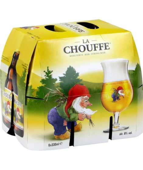 La Chouffe - Biere bonde -  Pack de 6 x 33 cl