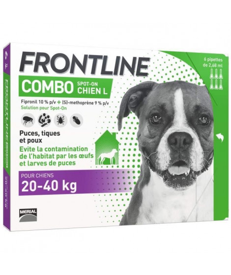 FRONTLINE Combo chien 20-40kg - 6 pipettes