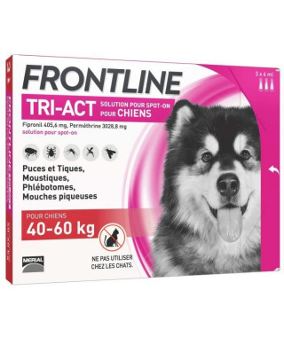 FRONTLINE TRI-ACT 40-60kg - 3 pipettes