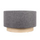 THE HOME DECO FACTORY Pouf Scandinave Anthracite - 60 cm M1