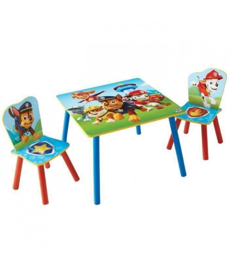 PAT PATROUILLE Ensemble Table Et 2 Chaises Pour Enfant