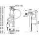 WIRQUIN Mécanisme de WC MW² double poussoirs a câble + Robinet flotteur Jollyfill latéral