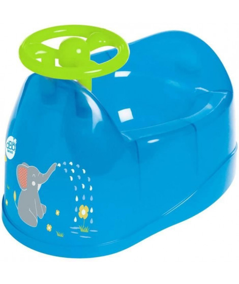 DBB REMOND Pot bébé - Décor éléphant avec volant - Bleu translucide