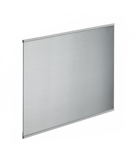 Fond de hotte en verre de 5mm d'épaisseur style inox - 60x70cm