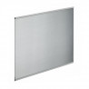 Fond de hotte en verre de 5mm d'épaisseur style inox - 60x70cm