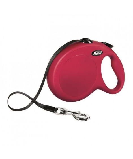 KERBL Laisse-sangle Flexi NewClassic L - Longueur : 8 m - Poids max : 50 kg - Rouge - Pour chien