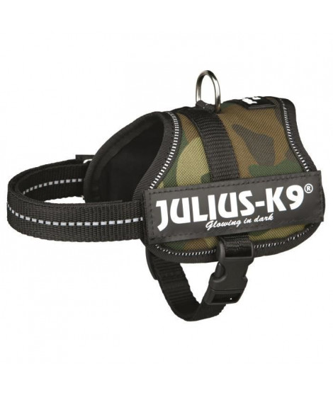 Harnais Power Julius-K9 - Baby 2 - XS-S : 33-45 cm-18 mm - Camouflage - Pour chien