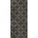 HELIO Tapis 100% vinyle - 50 x 112,5 cm - Epaisseur 2,4 mm - Gris anthracite et noir