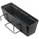 DEROMA Kit de Jardiniere Enjoy a réserve d'eau - 9,6 L - 50 x 16,1 x H 16 cm - Noir anthracite