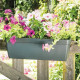 DEROMA Kit de Jardiniere Enjoy a réserve d'eau - 9,6 L - 50 x 16,1 x H 16 cm - Noir anthracite