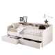 JOY Lit banquette contemporain décor blanc - l 90 x L 200 cm