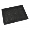 Tapis de litiere PVC rectangle - 30x40 cm - Noir - Pour chat