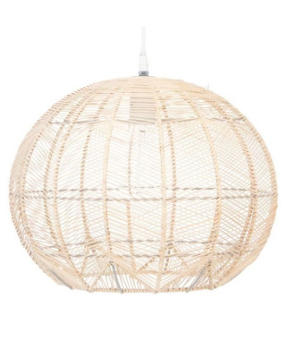 Suspension en rotin - Ø 38 x H 32 cm - Beige