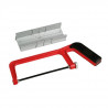 MEISTER Boite a onglet alu + mini scie a