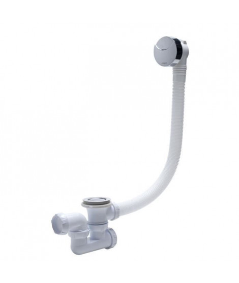 WIRQUIN Vidage de baignoire - Câble 700 mm - Siphon cobra en ABS