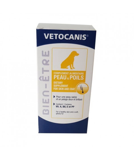 VETOCANIS Complément alimentaire anti-chute des poils - Pour chien