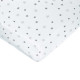 DOMIVA Drap housse imprimé - 70 x 140 cm - Blanc imp étoiles