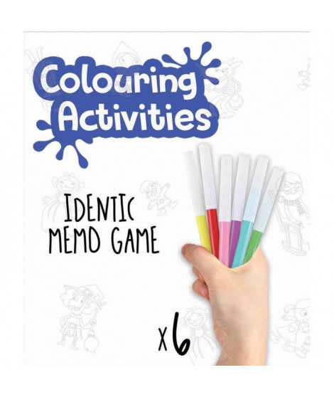EDUCA - malette jeu memo identic des contes a colorier