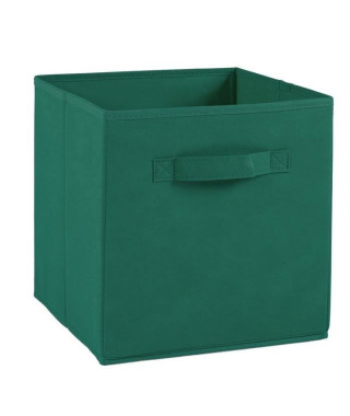 COMPO Tiroir de rangement - Tissu - 27 x 27 x 28 cm - Vert anglais