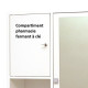 GALET Armoire de toilette L 60 cm - Blanc mat