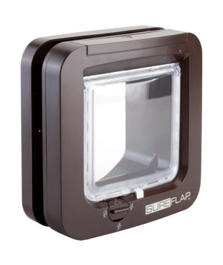 SUREFLAP Chatiere a puce électronique marron