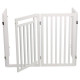 TRIXIE Barriere avec porte - 60 / 160 x 81 cm - Blanc - Pour chien