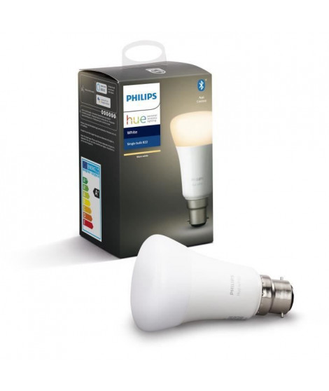 PHILIPS HUE Ampoule White - 9,5 W - B22 - Bluetooth