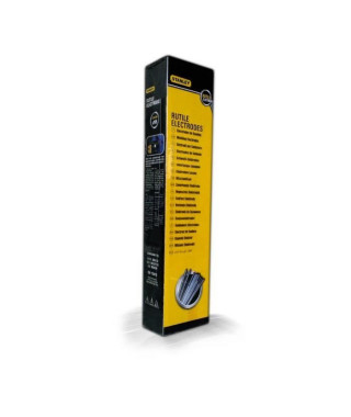 STANLEY 460926  Lot de 230 électrodes rutiles acier - Ø 2,5 mm - L 350 mm - Baguettes de soudure