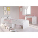 COSMOS Chambre enfant complete 2 pieces - Lit + bureau - Style essentiel - Décor blanc