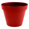 EDA Pot de fleur rond Toscane - Ø 60 x H 47 cm - 76 L - Rouge rubis