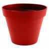 EDA Pot de fleur rond Toscane - Ø 60 x H 47 cm - 76 L - Rouge rubis