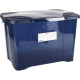 EDA PLASTIQUE Boîte de rangement Clip'Box 60 L - Bleu couvercle avec charniere - 60 x 40 x 40 cm