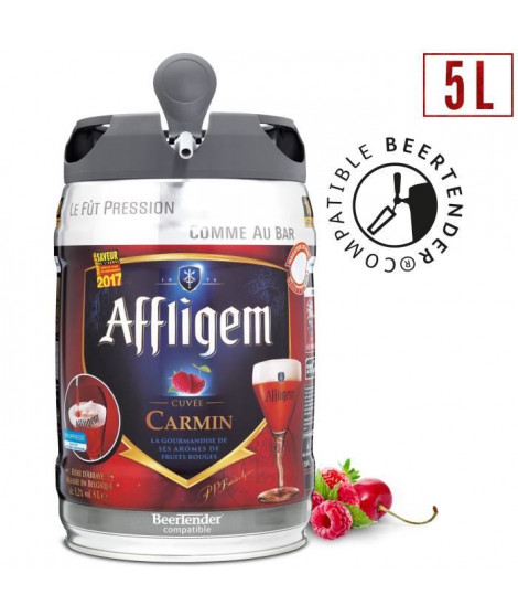 Affligem Cuvée Carmin Biere belge d'abbaye aromatisée fruits rouges 5.2° - Fût Compatible Beertender  5 L