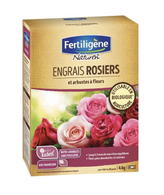 NATUREN Engrais Rosiers et Arbustes a Fleurs - 4 kg