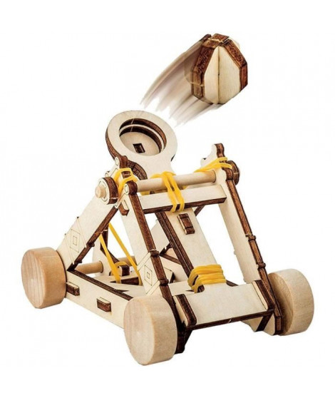 NATIONAL GEOGRAPHIC - Les inventions De Vinci - kit pour construire une catapulte en bois sans outil