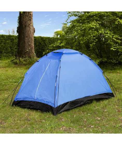 Tente de camping Dôme - 2 places - Bleu