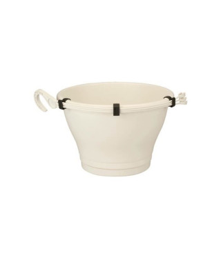 ELHO Pot de fleurs a suspendre Corsica 30 - Blanc - Extérieur & Balcon - Ø 29,4 x H 21,1 cm